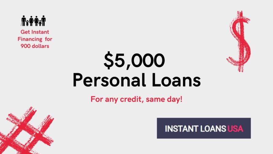 $5,000 Personal Loans Guaranteed Approval for Bad Credit