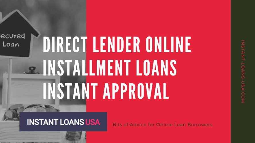 Direct Lender Online Installment Loans Instant Approval