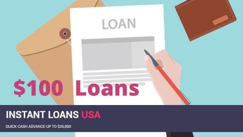 Get $100 Loan Online Now